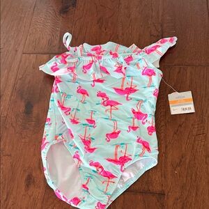 Carter's Pink Flamingo One Piece Swimsuit